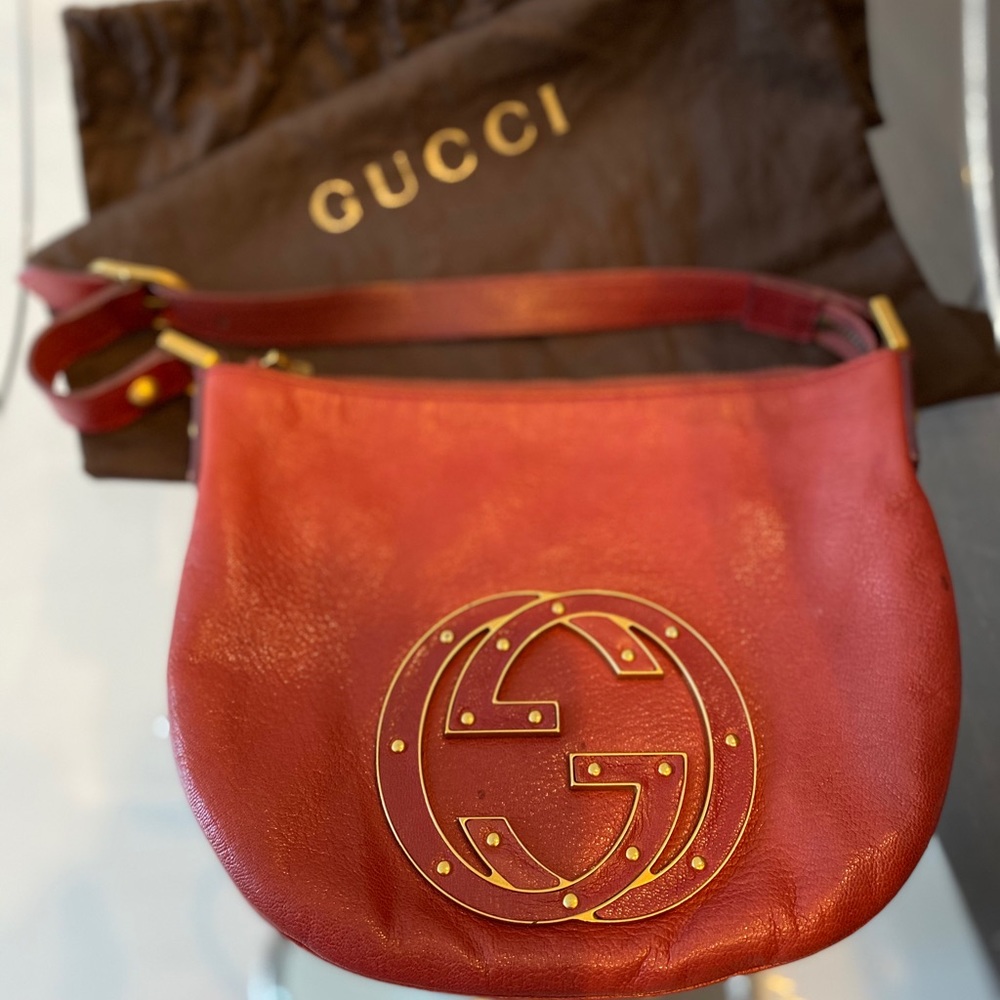 Gucci Pink Leather ‘Blondie’ Hobo Bag - Picture 8 of 10